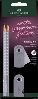 Bild vom Artikel Faber-Castell Bleistifte Sparkle dapple gray 2er Set mit Spitzer vom Autor 