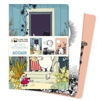 Produktbild: Dreier Set DIN-A5-Format-Notizb&uuml;cher: Mumin &ndash; Moomin
