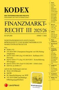 Produktbild: KODEX Finanzmarktrecht Band III 2025/26