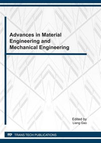 Produktbild: Advances in Material Engineering and Mechanical Engineering