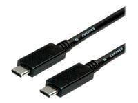Produktbild: Roline USB-Kabel USB 3.2 Gen2 USB-C&reg; Stecker 2.00 m Schwarz 11.02.9055