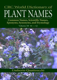 Produktbild: Quattrocchi, U: CRC World Dictionary of Plant Nmaes