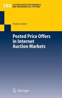 Produktbild: Posted Price Offers in Internet Auction Markets