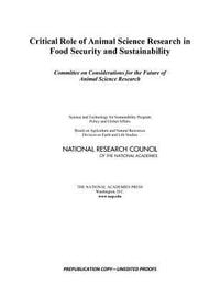 Produktbild: Critical Role of Animal Science Research in Food Security and Sustainability
