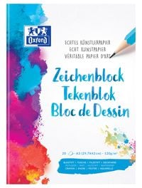 Bild vom Artikel Oxford Zeichenblock A3 blanko, 20 Blatt, 120 g/m² echtes Künstlerpapier vom Autor 