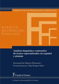 Produktbild: An&aacute;lisis ling&uuml;&iacute;stico contrastivo de textos especializados en espa&ntilde;ol y alem&aacute;n