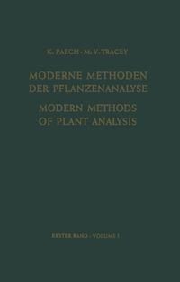 Produktbild: Modern Methods of Plant Analysis/Moderne Methoden der Pflanzenanalyse