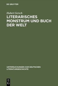 Produktbild: Literarisches Monstrum und Buch der Welt