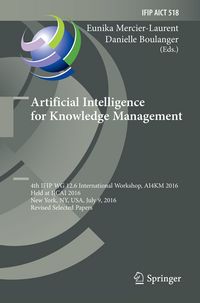 Produktbild: Artificial Intelligence for Knowledge Management