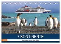 Produktbild: 7 Kontinente - Weltweit durch das Jahr (Tischkalender 2026 DIN A5 quer), CALVENDO Monatskalender