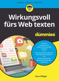 Bild vom Artikel Wirkungsvoll fürs Web texten für Dummies vom Autor Gero Pflüger