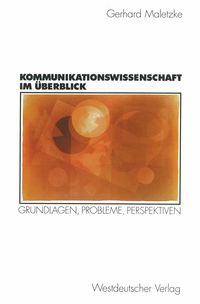 Produktbild: Kommunikationswissenschaft im &Uuml;berblick