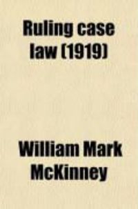 Produktbild: Ruling Case Law (1919)