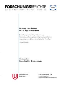 Produktbild: Entwicklung von feintitrigen Garnen aus Hochleistungsthermoplasten mit produktspezifischem mechanischem und thermomechanischem Verhalten