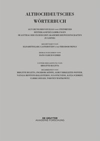Produktbild: Althochdeutsches Wörterbuch / Bd VI: M–N. 11. Lieferung (morachsamo bis muot)