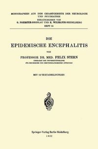 Produktbild: Die Epidemische Encephalitis