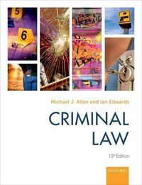 Produktbild: Allen, M: Criminal Law