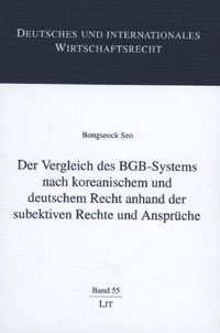 Produktbild: Seo, B: Vergleich des BGB-Systems nach koreanischem