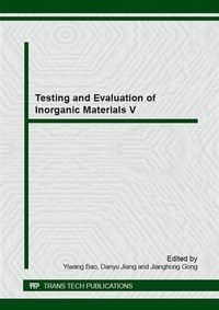 Produktbild: Testing and Evaluation of Inorganic Materials V