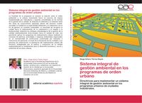 Produktbild: Sistema integral de gesti&oacute;n ambiental en los programas de orden urbano