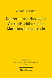 Produktbild: Voigt, C: Konzernumsatzbezogene Verbandsgeldbu&szlig;en