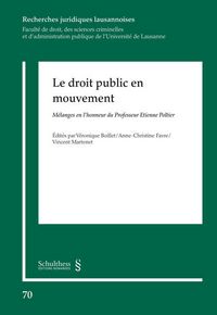 Produktbild: Le droit public en mouvement
