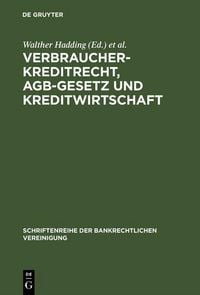 Produktbild: Verbraucherkreditrecht, AGB-Gesetz und Kreditwirtschaft