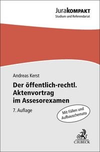 Produktbild: Der &ouml;ffentlich-rechtliche Aktenvortrag im Assessorexamen