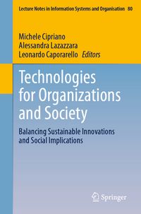 Produktbild: Technologies for Organizations and Society