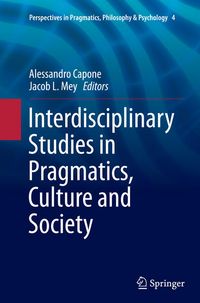 Produktbild: Interdisciplinary Studies in Pragmatics, Culture and Society