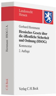 Produktbild: Hessisches Gesetz &uuml;ber die &ouml;ffentliche Sicherheit und Ordnung (HSOG). HSOG