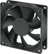Produktbild: TRU COMPONENTS RD8025B24M Axiall&uuml;fter IP58 24 V/DC 51 m&sup3;/h (L x B x H) 80 x 80 x 25mm