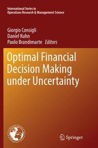 Produktbild: Optimal Financial Decision Making under Uncertainty