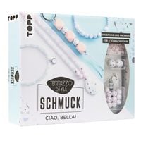 Produktbild: Terrazzo-Schmuckset Ciao, Bella! (pastellig/ Blau)