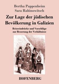 Produktbild: Zur Lage der j&uuml;dischen Bev&ouml;lkerung in Galizien