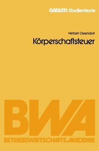Produktbild: K&ouml;rperschaftsteuer
