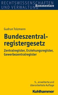 Produktbild: Bundeszentralregistergesetz