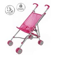 Produktbild: Idena Puppenbuggy zusammenklappbar pink 52x26x55cm Schiebeh&ouml;he 55cm