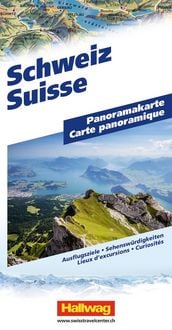 Produktbild: Hallwag Panoramakarte Panoramakarte Schweiz