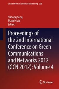 Produktbild: Proceedings of the 2nd International Conference on Green Communications and Networks 2012 (GCN 2012): Volume 4