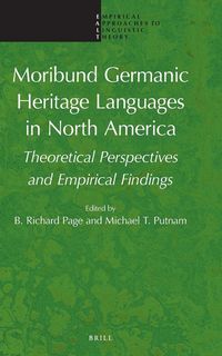 Produktbild: Moribund Germanic Heritage Languages in North America