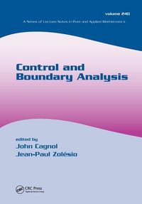 Produktbild: Control and Boundary Analysis