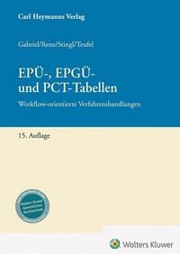 Produktbild: EP&Uuml;-, EPG&Uuml;- und PCT-Tabellen