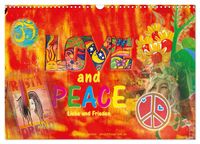Produktbild: Love and Peace Liebe und Frieden (Wandkalender 2026 DIN A3 quer), CALVENDO Monatskalender