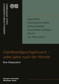 Produktbild: Ost-West-Sprachgebrauch &mdash; zehn Jahre nach der Wende