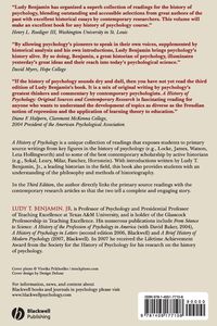 Produktbild: History of Psychology
