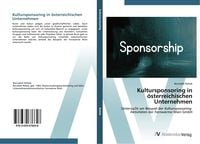 Produktbild: Kultursponsoring in &ouml;sterreichischen Unternehmen