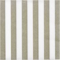Produktbild: Servietten, beige/wei&szlig; gestreift, MIX
