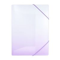 Produktbild: Idena Sammelmappe PP Color Edition wei&szlig;/lila DIN A4 mit Gummizug