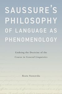 Produktbild: Saussure's Philosophy of Language as Phenomenology